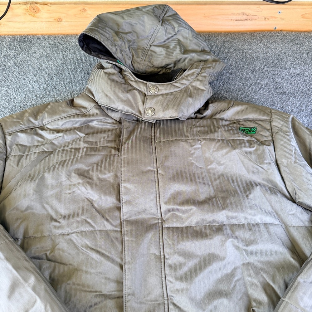 Fox Racing Insulated‎ Hooded Jacket XXL Gray Moto MX Off-Road Winter Thumbhole